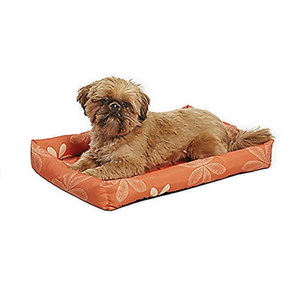 Midwest Orange Floral Paradise Dog Bed 42 inch