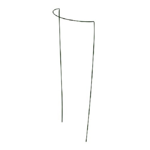 Midwest PP1234GT 12" x 34" Green Half Round Metal Peony / Plant Support Hoops - Quantity of 24