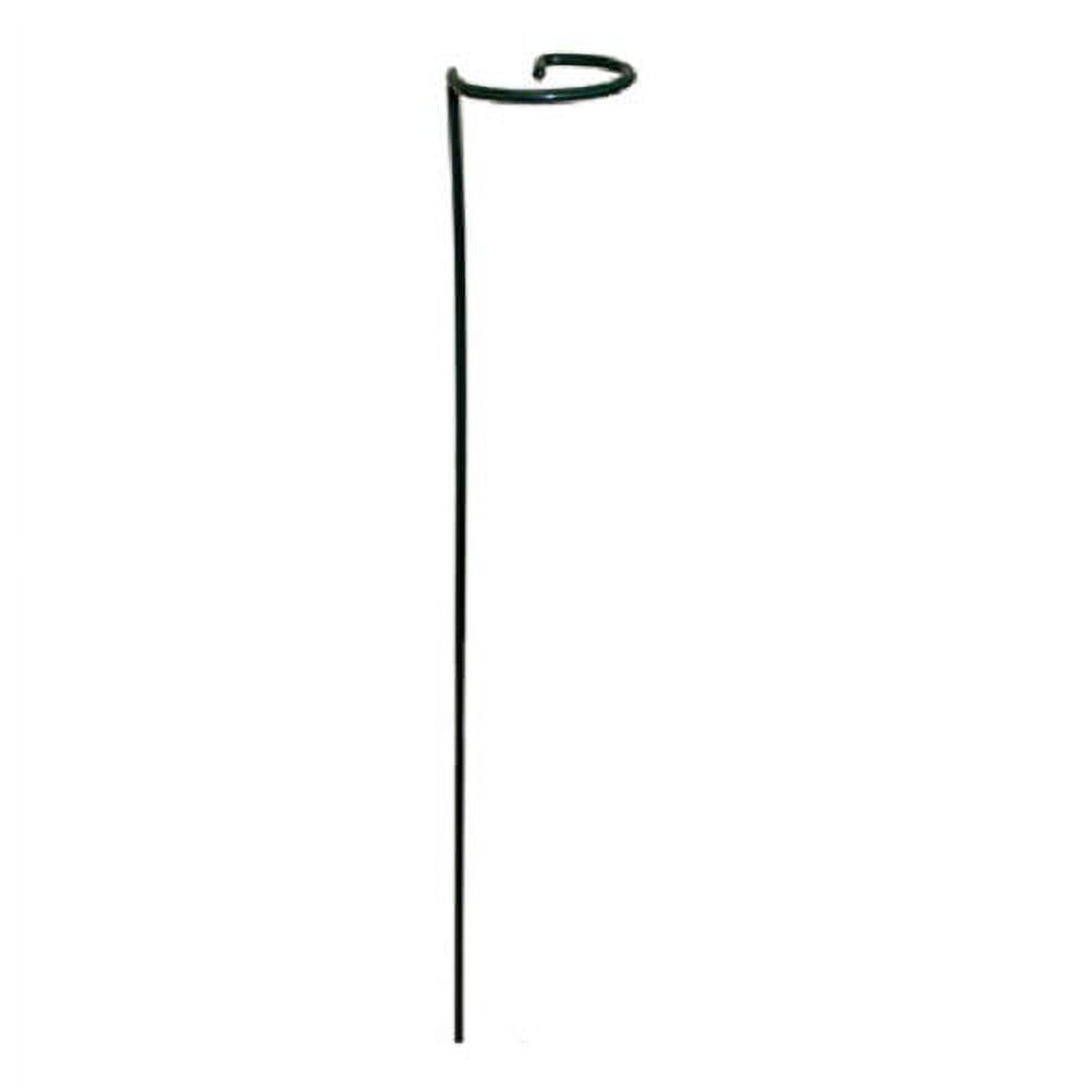Midwest PP24GT 24" x 2" Green Single Loop Metal Plant Supports - Quantity of 72