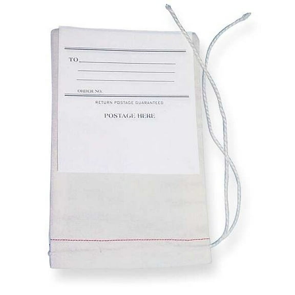 Midwest Pacific Drawstring Mailing Bag w/Tag,10x8,PK100 MP-810MB1