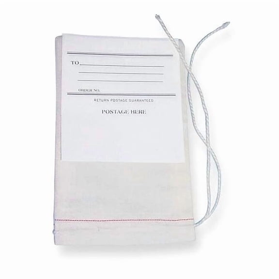 Midwest Pacific Drawstring Mailing Bag w/Tag,10x8,PK100 MP-810MB1
