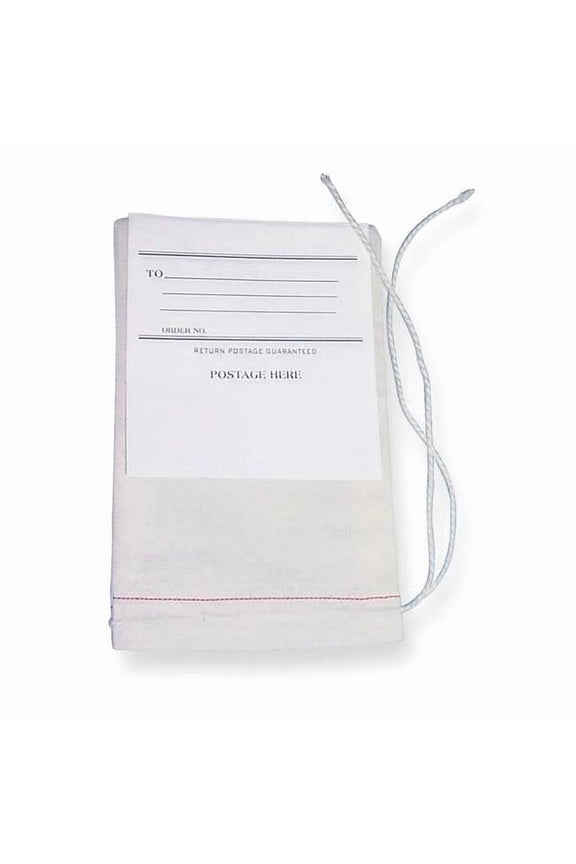 Drawstring Mailing Bag w/Tag,10x8,PK100 MP-810MB1