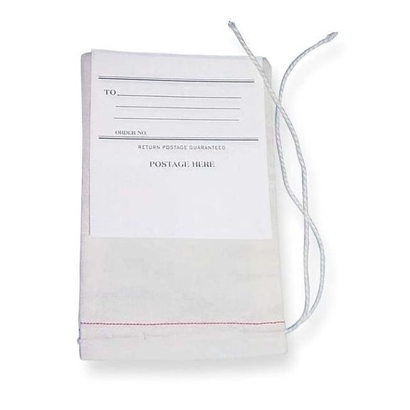 Midwest Pacific Drawstring Mailing Bag w/Tag,8x6in,PK100 MP-68MB1