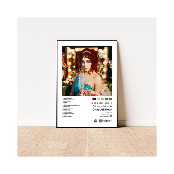 Midwest Princess Album Wall Decor Poster Print Featuring Chappell Roan Pop Aesthetic 8x12 UNFRAMDE