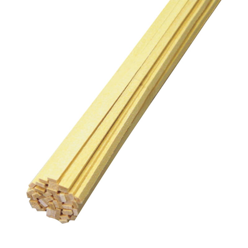 Midwest Products 1/8 in. T X 1/8 in. W X 2 ft. L Basswood Strip #2/BTR Premium Grade Midwest Products 1/8 in. T X 1/8 in. W X 2 ft. L Basswood Strip #2/BTR Premium Grade