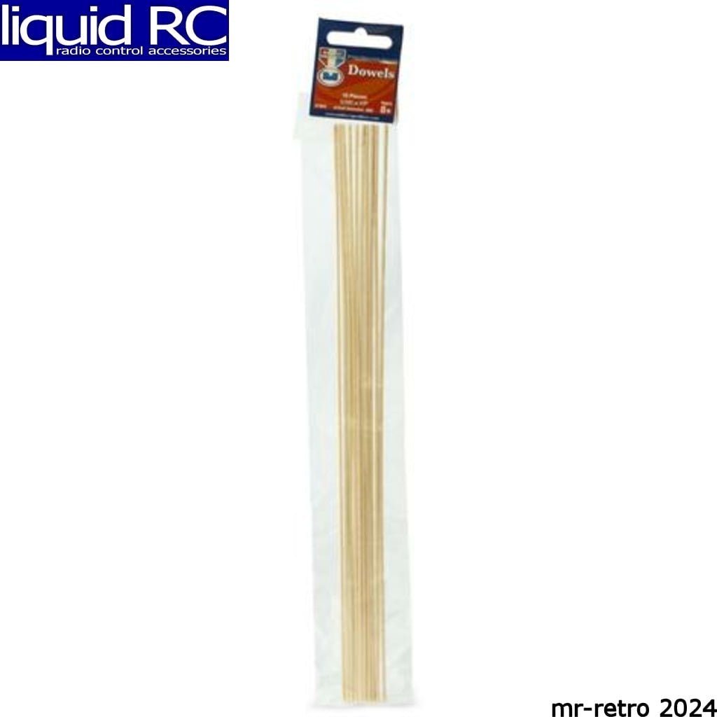 Hardwood Dowel 1/16 X 12 Inches Pk/10