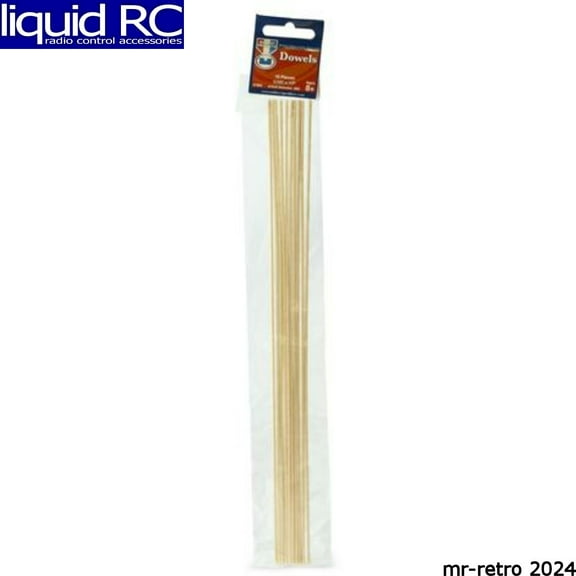 Hardwood Dowel 1/16 X 12 Inches Pk/10