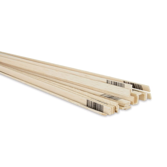 Midwest Products Balsa Wood Strips - 30 Pieces, 3/32" x 1/4" x 36"