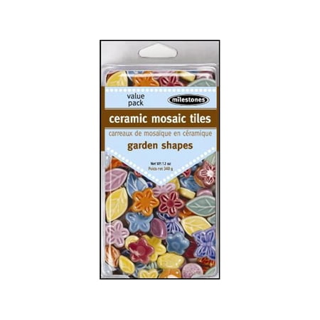 Midwest Products Ceramic Mosaic Tiles: Garden Shapes, 12 oz