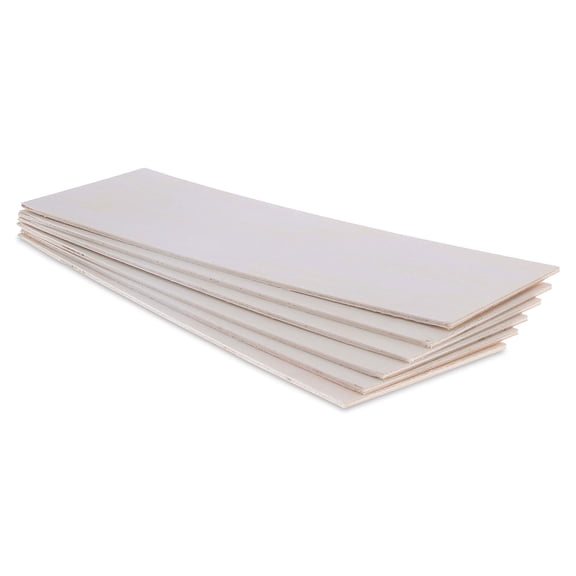 Midwest Products Aspen Birch Plywood - 1/10" x 4" x 12", Pkg of 6