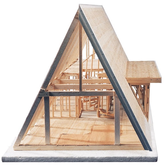Midwest Products House Structure A-Frame Cabin Model Building Kit