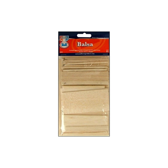 Midwest Craft & Hobby Wood Economy Bag, 24/Pkg., Balsa