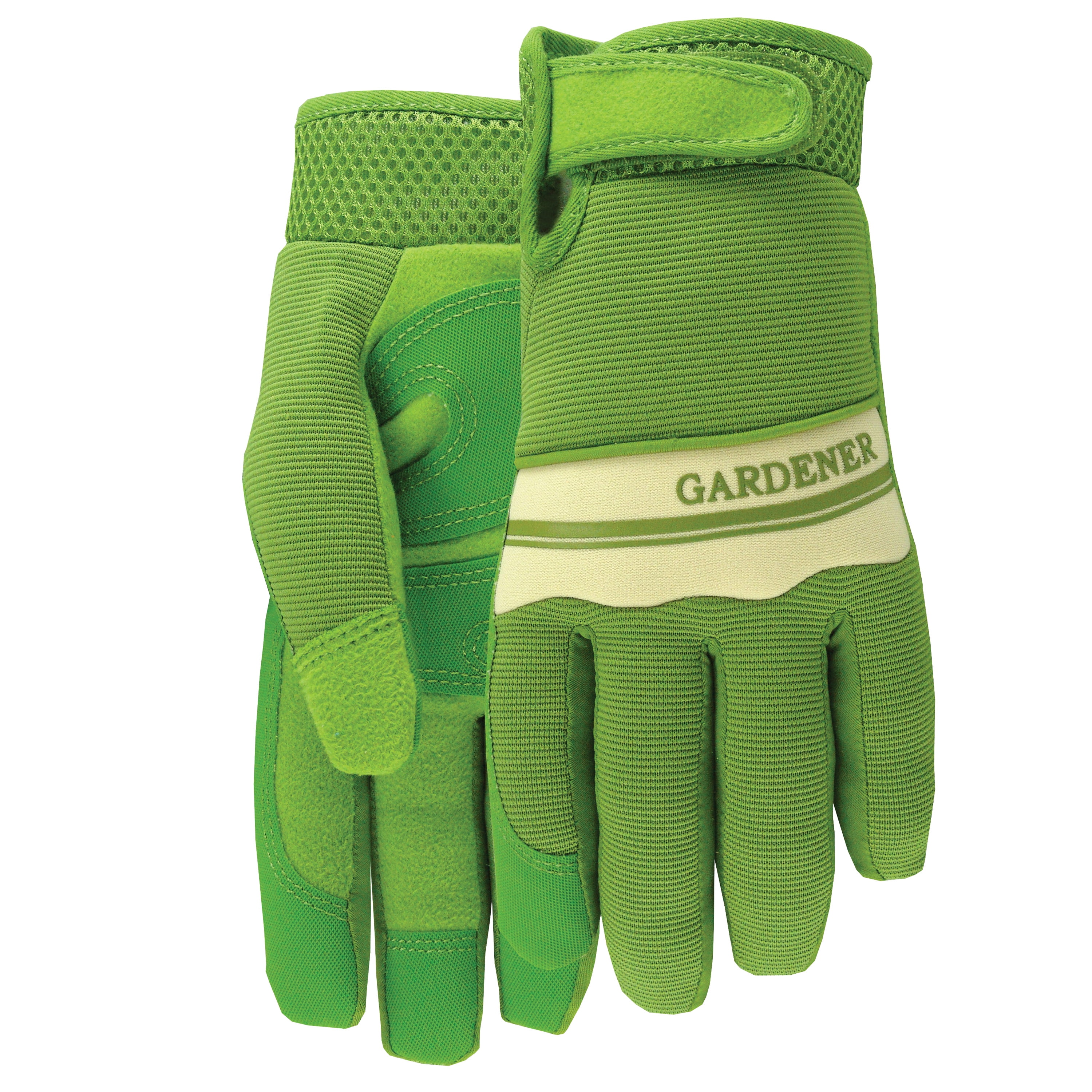 Midwest Quality Gloves Synthetic Leather Palm with Velcro Gloves, Large