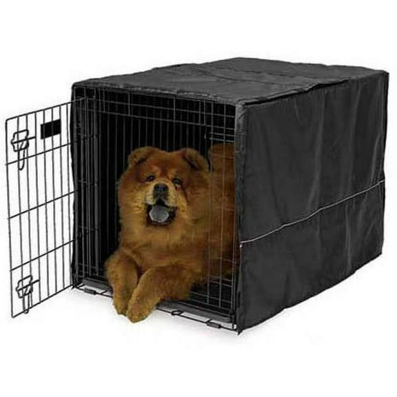 Midwest Quiet Time Pet Crate Cover, Black, 36" x 23.5" x 24"
