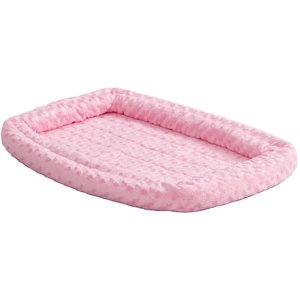 Quiet Time Double Bolster Crate Mat, 22 Inch Pink