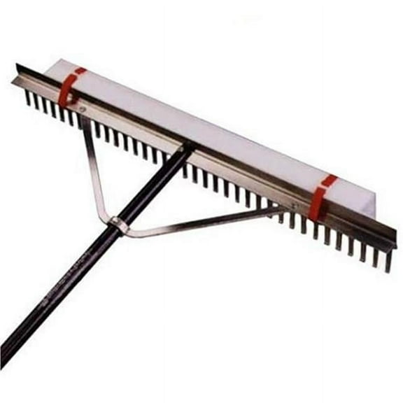 36 in Aluminum Lake Rake, 36 Tines, 132 in L Aluminum Handle