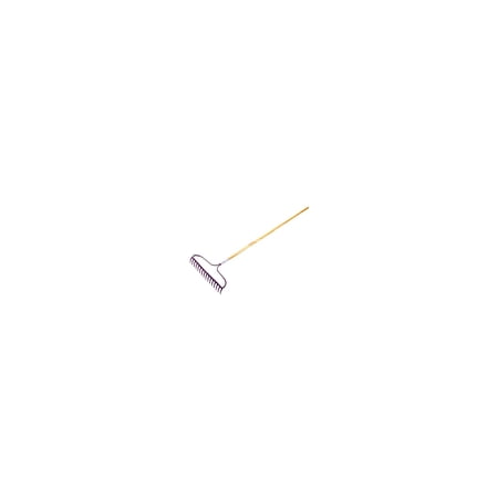 Seymour Mfg 42357 Bow Rake, 16-Tine Forged Head, 60-In. Hardwood Handle