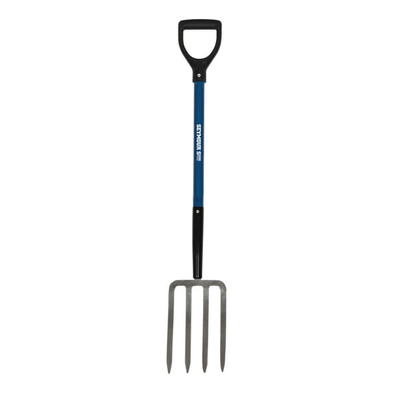 Seymour S550 Forged 4-Tine Spading Fork With Fiberglass Handle