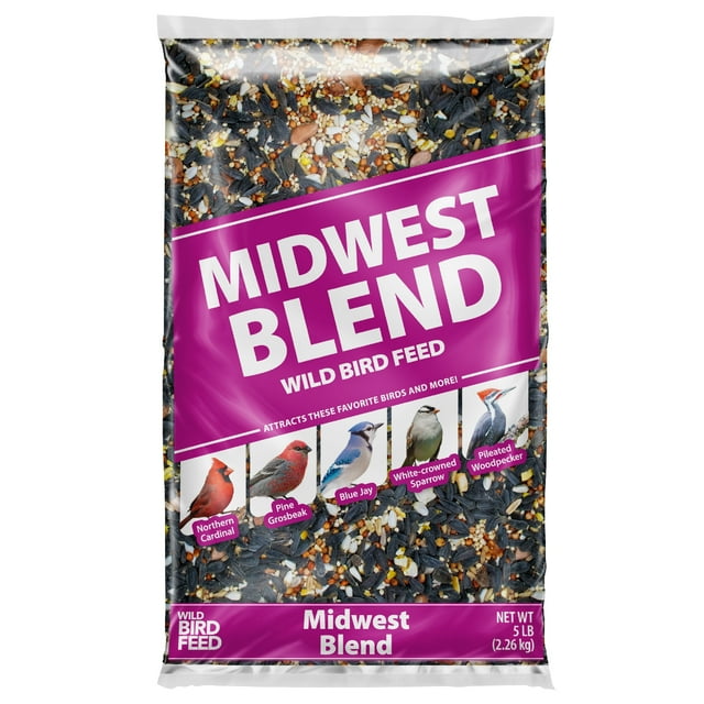 Midwest Regional Blend Wild Bird Food, Dry, 1 Count per Pack, 5 lb. Bag