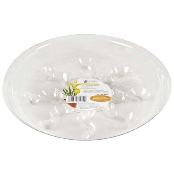 Midwest SP6 6" Saucer Plus Extra Thick Clear Plastic Plant Pot Saucer - Quantity of 12