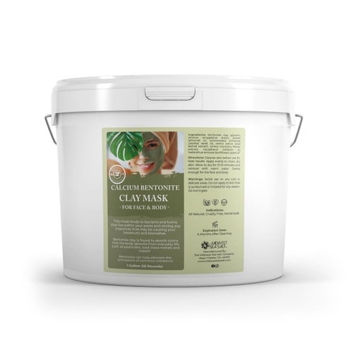 Midwest Sea Salt Company Calcium Bentonite Clay Mask - 10lbs (128oz)