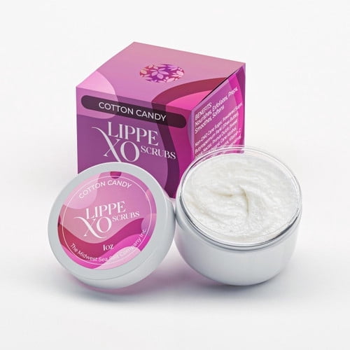 Midwest Sea Salt Company Cotton Candy Exfoliating Lip Scrub