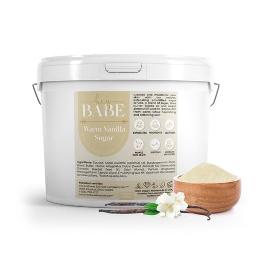 Midwest Sea Salt Company Emulsified Sugar Scrub - Warm Vanilla Sugar - 128oz