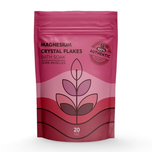 Midwest Sea Salt Company Magnesium Crystal Flakes Bath Soak - Sore Muscles - 20oz