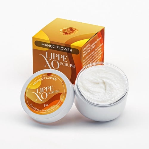 Midwest Sea Salt Company Mango Flower Exfoliating Lip Scrub