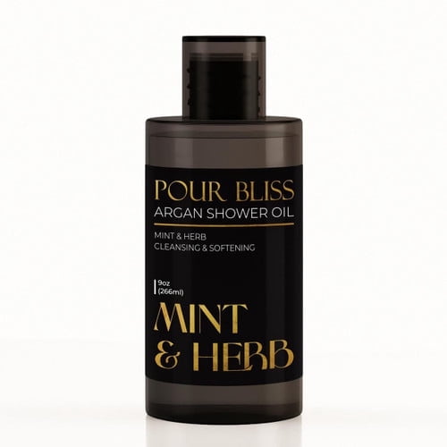 Midwest Sea Salt Company Mint & Herb Cleansing Argan Shower Oil - 9oz