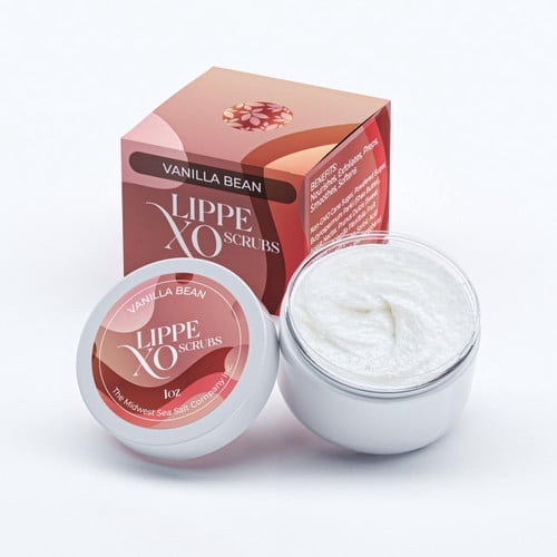 Midwest Sea Salt Company Vanilla Bean Exfoliating Lip Scrub