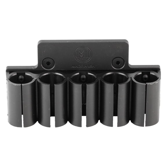 Midwest Industries Shotgun Shell Holder Plate Bundle, 5 Shells, Black