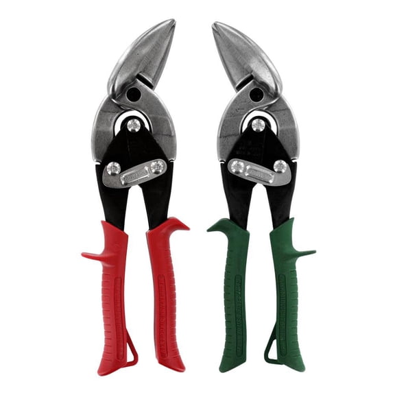Midwest Snips Mwt-6510C 2-Piece Offset Aviation Snip Set - Left and Right Tool Nippers