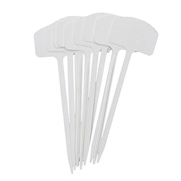 Midwest T024GT 10-Pack Of Green Thumb 8" White Plastic Plant Marking Labels - Quantity of 36