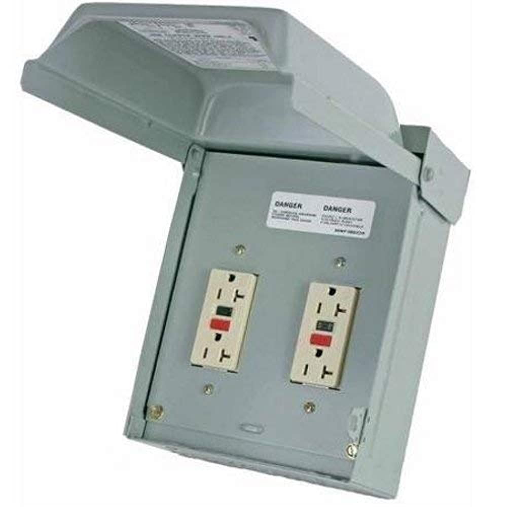 Midwest U011010 Power Outlet, Un-Metered, 20A, 1P, 120/240V, NEMA3R, Temporary