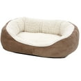 thumbnail image 1 of MidWest Homes for Pets Cuddle Dog Bed, Ultra-Soft Fleece Dog & Cat Cuddle Bed, Small, Brown, 1 of 6