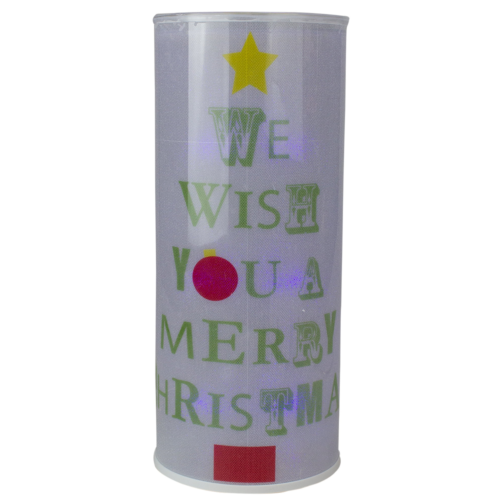 White Translucent Battery Operated Lighted Hanging Christmas Lantern 14 ...