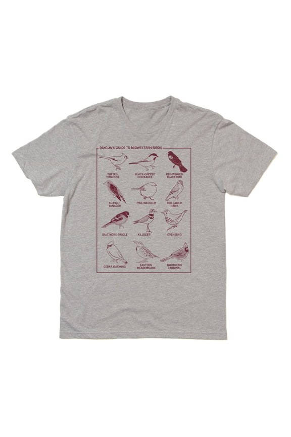 Midwestern Birds Graphic Tee TShirt Gift