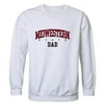 thumbnail image 1 of Midwestern State University Mustangs Dad Crewneck Sweatshirt, White - Small, 1 of 1