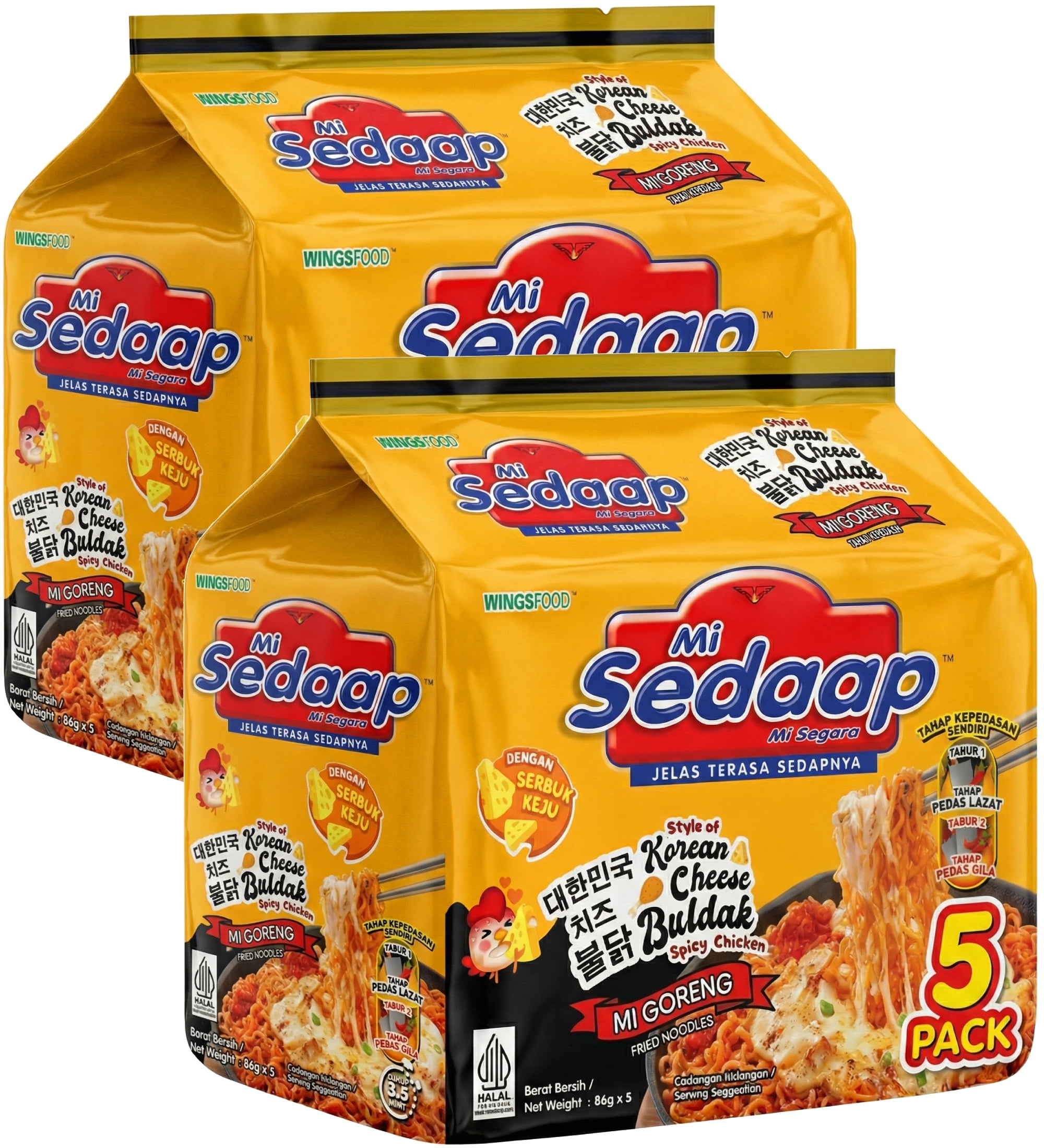 Mie Sedaap Korean Cheese Buldak Spicy Chicken (Pack of 10