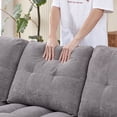 thumbnail image 1 of Miekor 78.75" Reclining Sofa, Pull-Out Sofa Bed with USB and tape-c charging ports, L-Shaped Sectional Sofa with Reclining Storage and Arm Side Organizer Pocket Features, Living Room Sofa BS4307, 1 of 5
