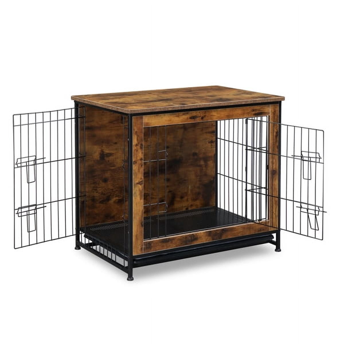 Curated visual reference: Gallery Detail: Miekor Dog Crate Furniture With Cushion Wooden Dog Crate Table