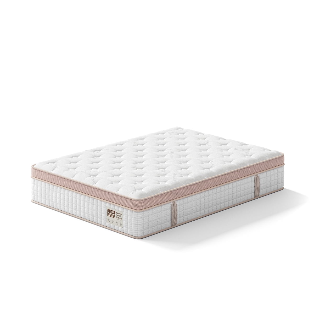Miekor Furniture 12 Inch Firm Hybrid Mattress  Full Size  Gel Memory Foam & Pocket Springs  Pressure Relief, Motion Isolation, Ergonomic Modern Bed No4668