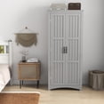 thumbnail image 1 of Miekor Furniture 2 door wardrobe,Gray W4US3319, 1 of 8