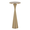 thumbnail image 1 of Miekor Furniture 22" Contemporary Metal Side Table in Modern Brass No.9468, 1 of 5