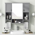 Miekor Furniture 35'' x 28'' Modern Wall Mounted Bathroom Storage Cabinet, Bathroom Wall Cabinet ...