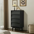 thumbnail image 1 of Miekor Furniture 4 Drawer Double Dresser Features Vintage-style and Bevel Design 31944, 1 of 12