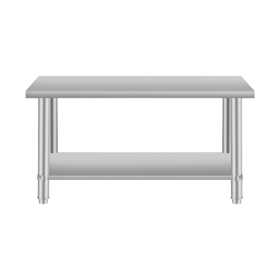 Miekor Furniture 48"*24" Commercial Work Table for Restaurant and Home Stainless Steel Kitchen Prep Table with Under Shelf 72037