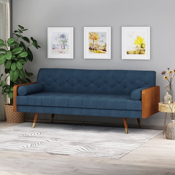 Miekor Furniture Aidan Mid-Century Modern Tufted Fabric Sofa B3A962