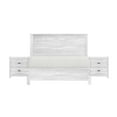 thumbnail image 1 of Miekor Furniture Albany 3 Piece Full Bed Set, Heavy Duty Solid Wood Full Size Bed Frame with Bedside Table Set of 2, White 00017, 1 of 8